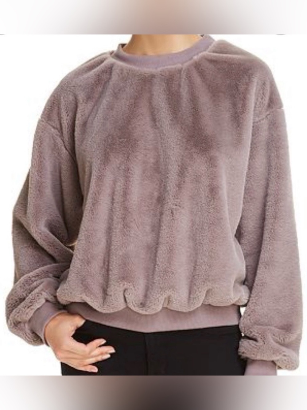 Honey Punch Plush Pullover Sweatshirt